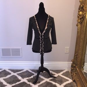 Cabi - Stripped Cardigan Sweater